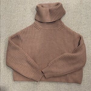 Cozy Brown Turtleneck Sweater
